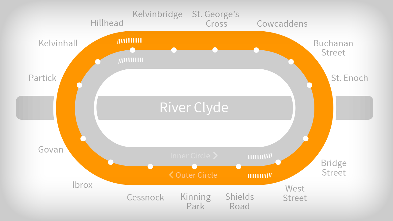 Glasgow Subway Animated Map