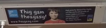 Gaelic Subway Advertising